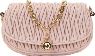 Michael Kors Gewatteerde Schoudertas - Dames - Schoudertassen - Roze - ONE Size - Leer - Tassen