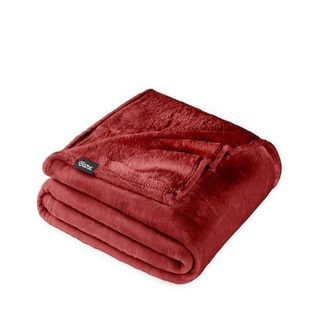 Bare Home Microplush Fleece Throw Blanket in Rosewood at Nordstrom, Size Standard