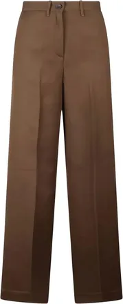 Nine In The Morning straight-leg trousers - women - Viscose/Linen/Flax - 27 - Brown