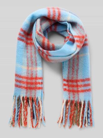 Ichi Schal mit Kordelabschlüssen Modell IAELMA in Bleu, Größe 1