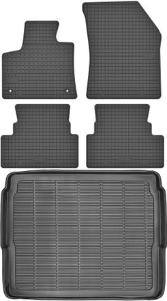 OEM Juego De Alfombrillas De Goma Para Coche Y Alfombrilla Para Maletero Para Opel Grandland X Crossover (2017)