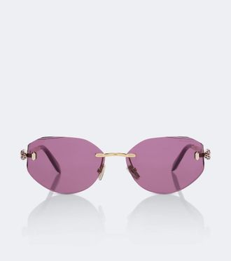 Bulgari Serpenti Forever oval sunglasses