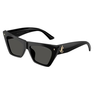 Jimmy Choo London Sunglasses, female, Black, Size: 53 MM Cat Eye Sunglasses