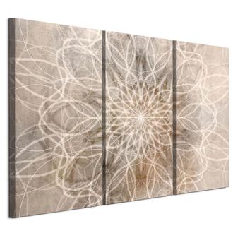 OEM Cuadro Sobre Lienzo Italiano De 90 X 60 Cm, Tr&iacute;ptico - Estilo Boho - Fondos Y Estampados Cuadro Sobre Lienzo Italiano De 120 X 80 Cm, Tr&iacute;ptico - Estil
