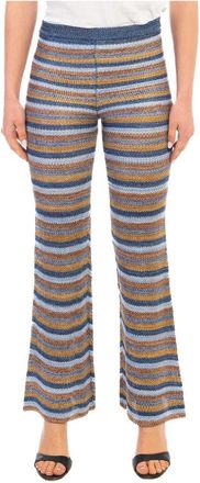 Roberto Collina Broeken - Dames - Wijde Broeken - Veelkleurig - XS - Polyester - Broeken