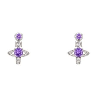 Vivienne Westwood Maitena Oorbellen - Dames - Oorbellen - Grijs - ONE Size - Accessoires