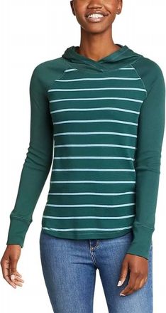 Eddie Bauer Favorite Pullover Lightweight Polycotton Hoodie In Green