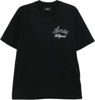 Amiri Amjyte 1265 Katoenen Jersey T-shirt - Heren - T-shirts - Zwart - M - Katoen - Tops