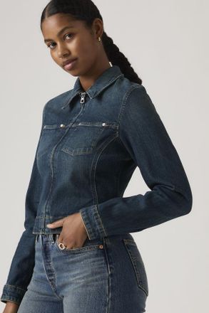 Levi's Chaqueta Trucker Y2K Stretch Fitted - Mujer - XS - Azul / Nostalgic Nod