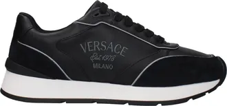 Versace Herens Sneakers Zwart leer