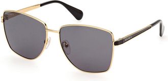 Max & Co. MO0104 30A Womens Sunglasses Gold Size 57