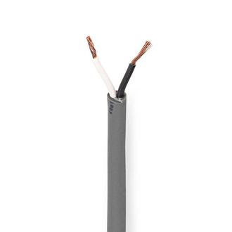 Nedis Cable De Altavoz 2 X 150 Mm Cobre 1000 M Redondo Pvc Gris Oscuro Bobina