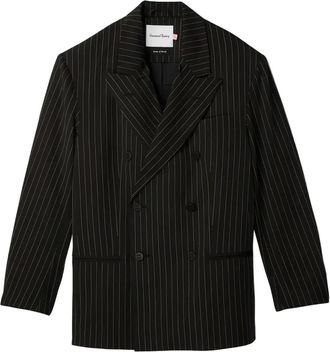 House of Sunny pinstripe double-breasted blazer - Black
