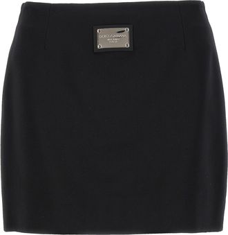 Dolce & Gabbana Black Sicily Gonne Nero-Donna