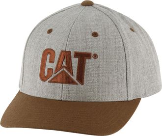CAT Mens 1120235 Wool Logo Cap, Heather Gray, One size