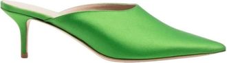 Scarosso Laura Mule - Dames - Muiltjes - Groen - 35 EU - Leer - Schoenen