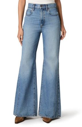 Paige Callie Inset Flare Jeans in Elysian at Nordstrom, Size 31