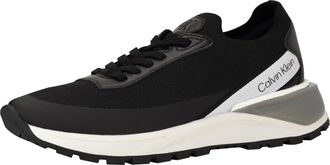 Calvin Klein Womens Geneo Sneaker, Black White 001, 7.5 UK