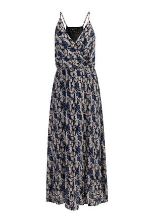 Faina Maxi jurk Dames Blauw Veelkleurig