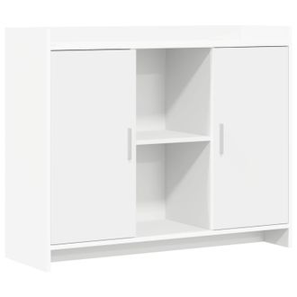 vidaXL Aparador Blanco 98,5 X 33 X 80 Cm Madera De Ingenier&iacute;a Vidaxl
