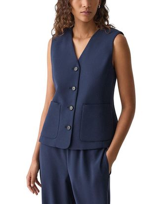 Theory Zig Zag Stitch Vest