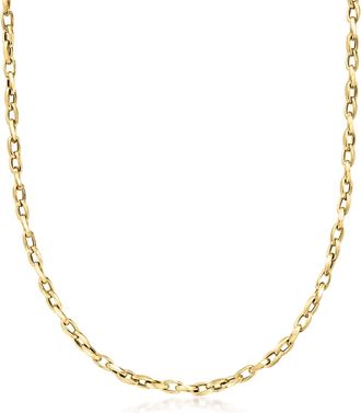 Ross-Simons Italian 3mm 10kt Yellow Gold Twisted Cable-Chain Necklace