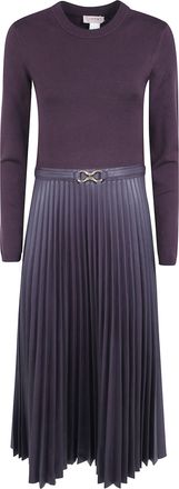 Twin-Set Dress Belted Long Sleeved Belted Dress