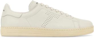 Tom Ford Warwick Sneaker - Heren - Sneakers - Wit - 42 EU - Leer - Schoenen