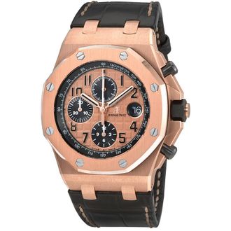 Audemars Piguet Pre-owned Audemars Piguet Royal Oak Offshore Chronograph Champagne Dial Mens Watch 26470OR.OO.A002CR.01