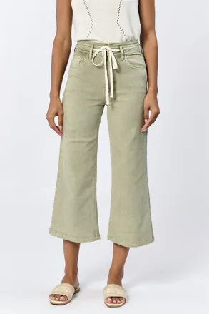 Dear John Denim Audrey Cropped Pant In Sage