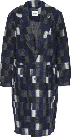 Henrik Vibskov Cappotto con effetto spazzolato - Blu