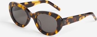 H&M Ovale Sonnenbrille - Brown