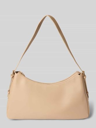 Seidenfelt Manufaktur Handtasche in Leder-Optik Modell Nelma in Beige, Größe 1