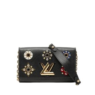Louis Vuitton Pre-owned Chain Wallet - Dames - Pre-owned - Zwart - Maat: ONE Size Leer