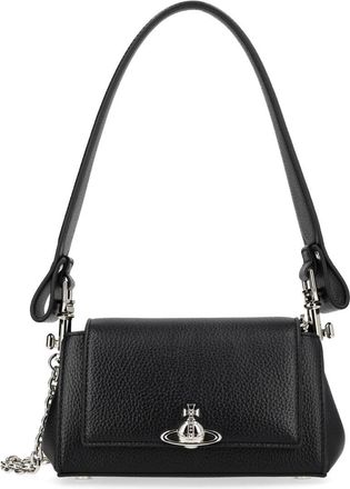 Vivienne Westwood Hazel Textured Polyurethane Orb Shoulder Bag