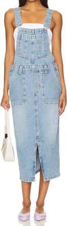 Free People Bardot Denim Skirtall Overalls In Follow Your Heart