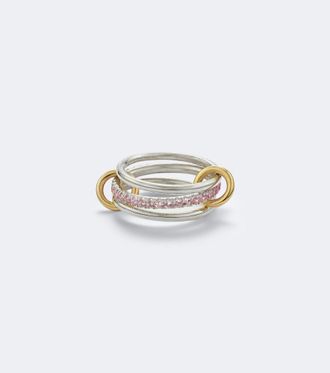 Spinelli Kilcollin Tigris sterling silver and 18kt gold ring with sapphires