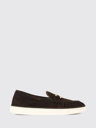 Ferragamo Suede Loafers with Gancini Logo