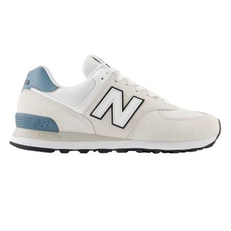 New Balance 574 Classic su&egrave;de sportschoenen voor heren (Grijs/Wit)