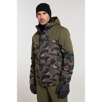 Mountain Warehouse Heren Camo Ski-jas & -broek (Kaki Bruin)
