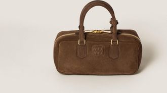 Miu Miu Arcadie Suede Bag, Woman, Cocoa Brown