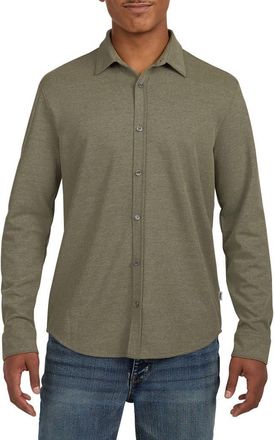 DKNY Metro Long Sleeve Button-Up Shirt in Olive at Nordstrom Rack, Size Small