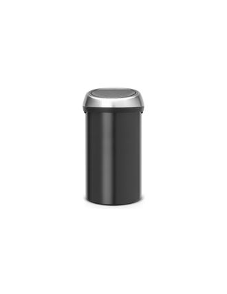 Brabantia Papelera De 60 L Negra Mate - Cubo T&aacute;ctil - Brabantia