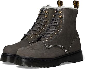 Dr. Martens 1460 Pascal Bex Fl Womens Boots Gunmetal : UK 8 (US Womens 10) M, Leather