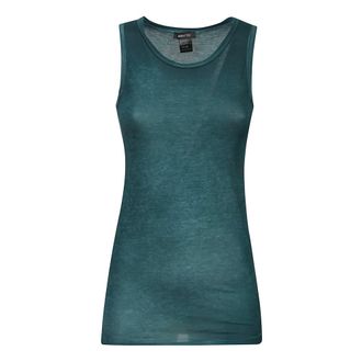 Avant Toi Sleeveless Tops, female, Green, Size: M Sleeveless Crewneck Top