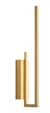OEM Darla - L&aacute;mpara De Pared Led Moderna De 40 Cm, Color Dorado