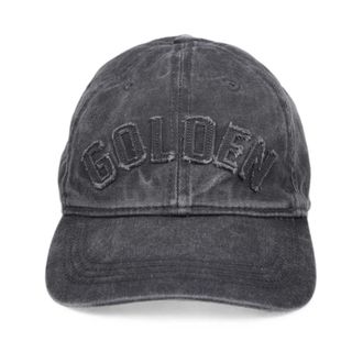 Golden Goose Logo Baseball Cap - Dames - Petten - Grijs - ONE Size - Accessoires