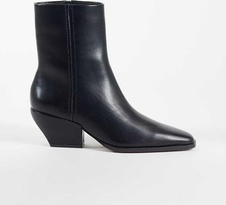 Asos pianta larga Raul stivaletti western con tacco neri-Nero