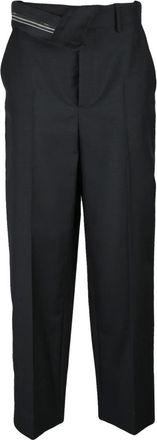 Fendi Straight Trousers, female, Black, Size: XS Straight Trousers