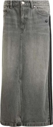 adidas Gonna lunga Adicolor 3-Stripes denim - Grigio